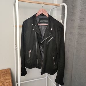 Zara Velvet Biker Jacket - S
